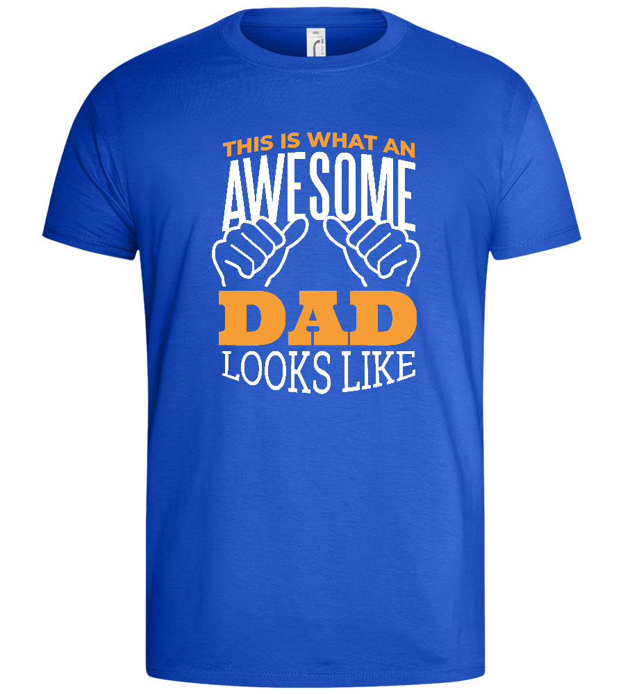 Awesome Dad Design - Basic men's t-shirt_ROYAL_front