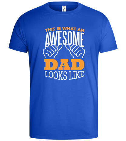 Awesome Dad Design - Basic men's t-shirt_ROYAL_front