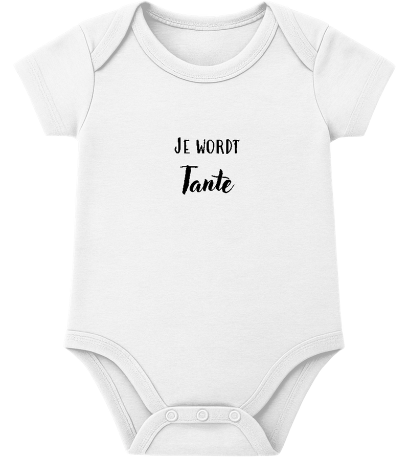 Je Wordt Tante Design - Baby bodysuit_WHITE_front