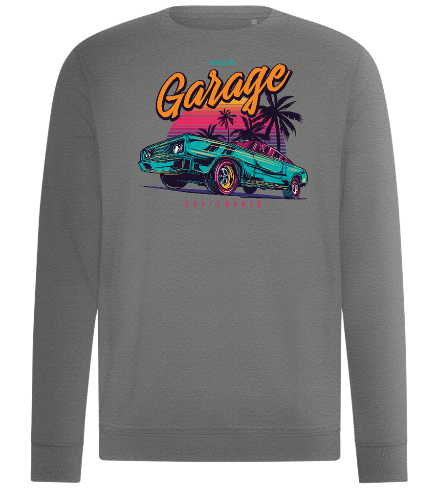 Car Garage Design - Comfort unisex sweater_ORION GREY II_front