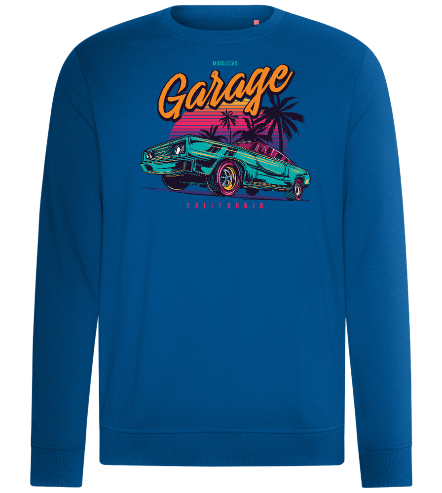 Car Garage Design - Comfort unisex sweater_ROYAL_front