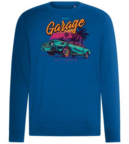 Car Garage Design - Comfort unisex sweater_ROYAL_front