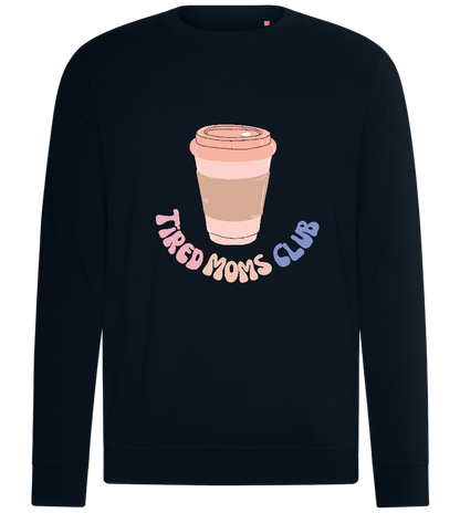 Tired Moms Club Coffee Design - Comfort unisex sweater_BLACK_front