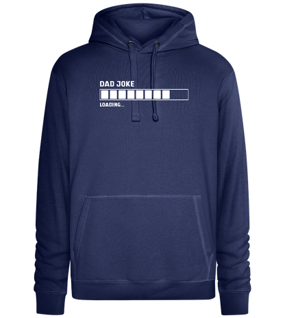 Dad Joke Loading Bar Design - Premium unisex hoodie_DENIM CHINA_front