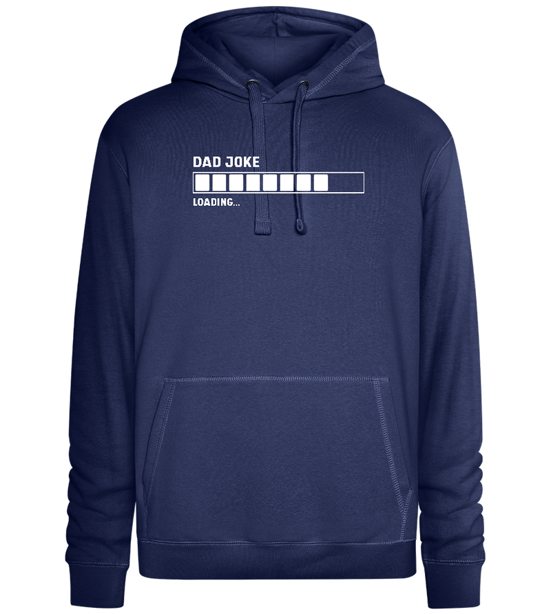 Dad Joke Loading Bar Design - Premium unisex hoodie_DENIM CHINA_front