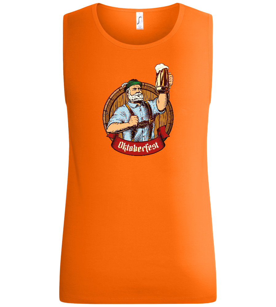 Oktoberfest Man Design - Basic men's tank top_ORANGE_front