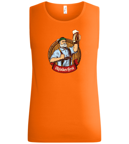 Oktoberfest Man Design - Basic men's tank top_ORANGE_front