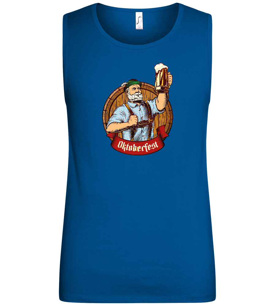 Oktoberfest Man Design - Basic men's tank top_ROYAL_front