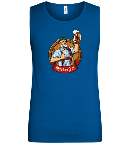 Oktoberfest Man Design - Basic men's tank top_ROYAL_front