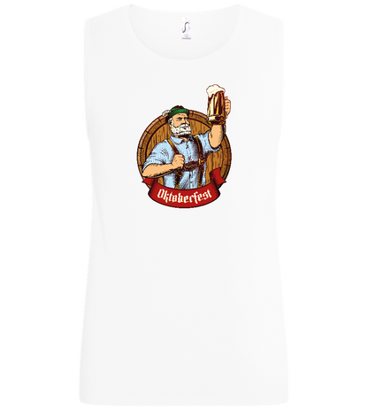 Oktoberfest Man Design - Basic men's tank top_WHITE_front