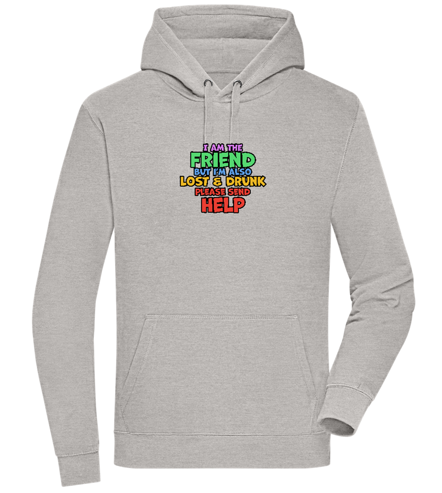 I am the Friend Design - Premium unisex hoodie_ORION GREY II_front