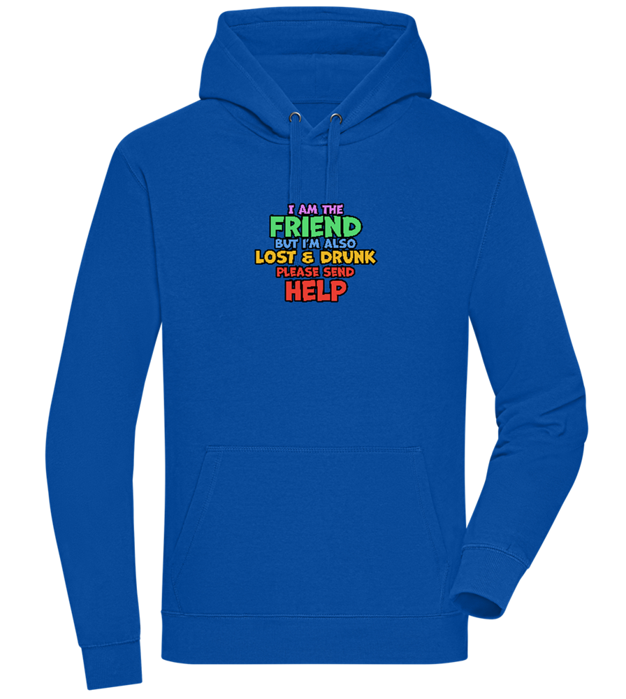 I am the Friend Design - Premium unisex hoodie_ROYAL_front