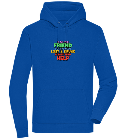 I am the Friend Design - Premium unisex hoodie_ROYAL_front