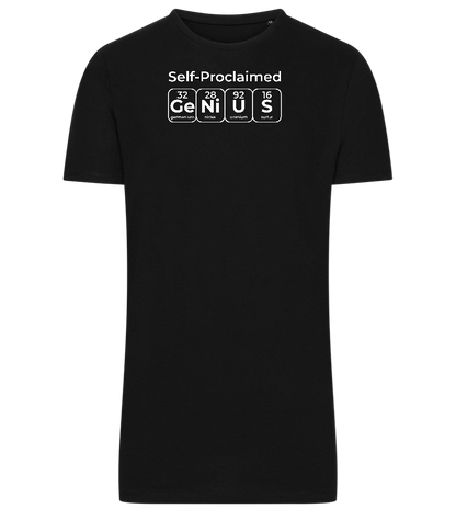 Genius Periodic Table Design - Comfort men's long t-shirt_DEEP BLACK_front