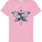 Astrology Butterfly Design - Comfort girls' t-shirt_PINK ORCHID_front