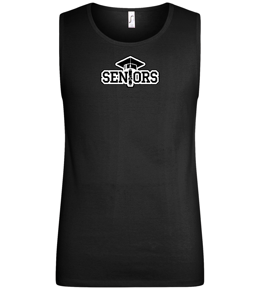 Senior Design - Basic men's tank top_DEEP BLACK_front