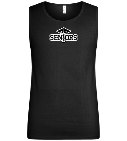 Senior Design - Basic men's tank top_DEEP BLACK_front