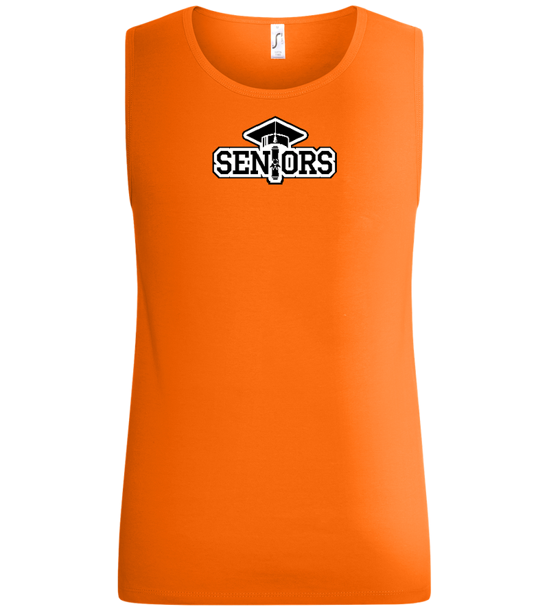 Senior Design - Basic men's tank top_ORANGE_front