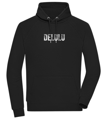 Delulu Design - Comfort unisex hoodie_BLACK_front