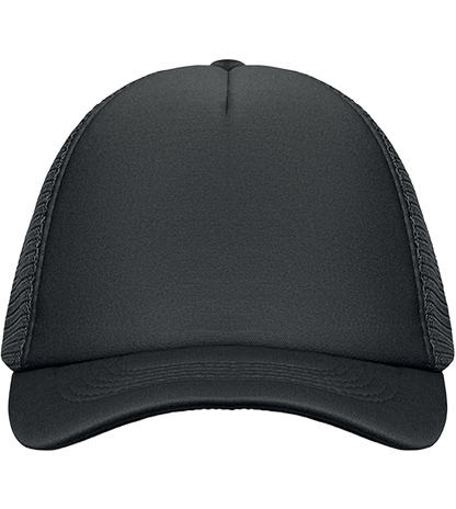 5-Panel Mesh Cap_BLACK_front