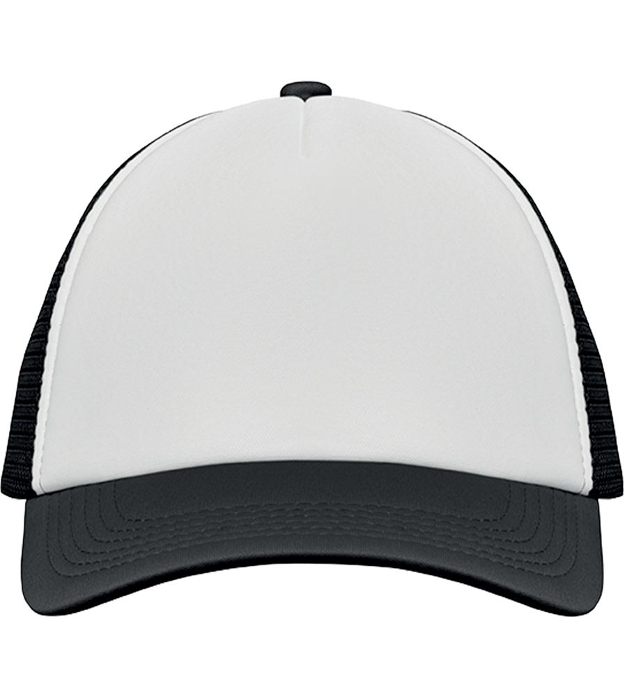 5-Panel Mesh Cap_WHITE/BLACK_front
