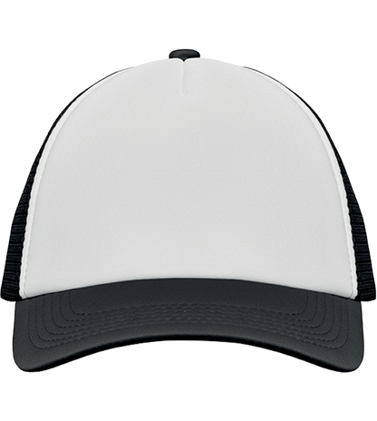 5-Panel Mesh Cap_WHITE/BLACK_front
