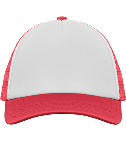 5-Panel Mesh Cap_WHITE/RED_front