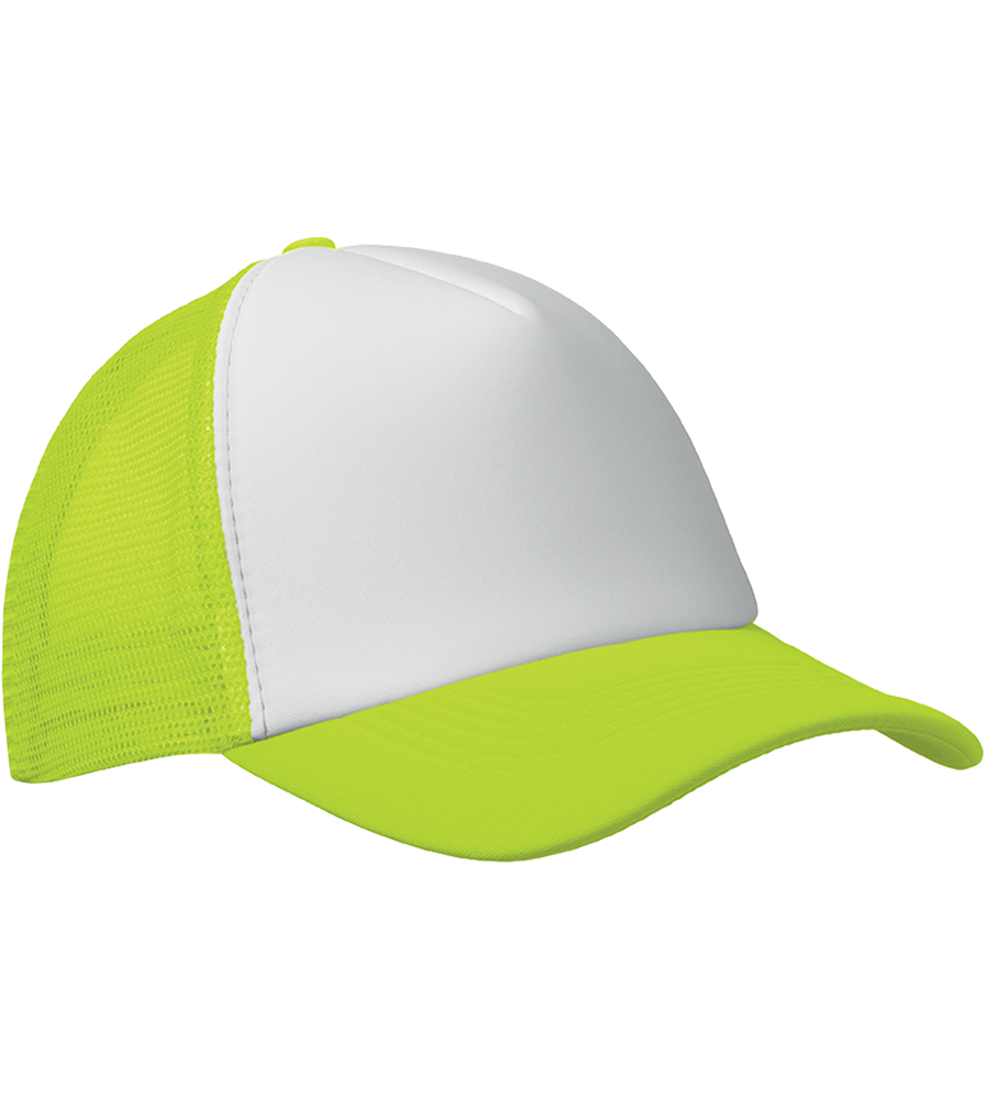 5-Panel Mesh Cap_WHITE/NEON YELLOW_VARIANTFEATUREDIMAGE_front_2
