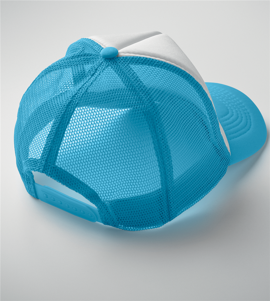 5-Panel Mesh Cap_WHITE/TURQUOISE_VARIANTFEATUREDIMAGE_front_3