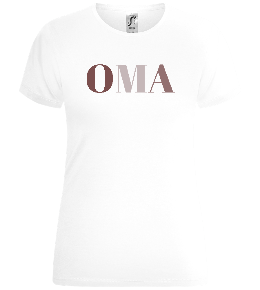 OMA Text Design - Comfort women's t-shirt_WHITE_front