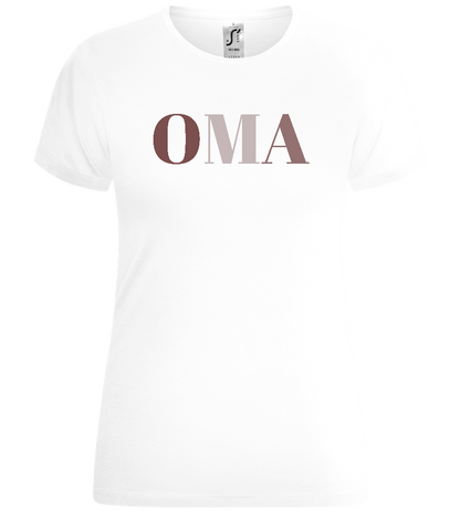 OMA Text Design - Comfort women's t-shirt_WHITE_front