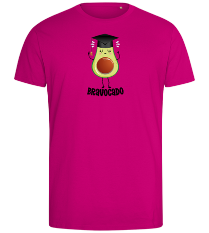 Graduation Bravocado 2 Design - Comfort men's fitted t-shirt_FUCHSIA_front