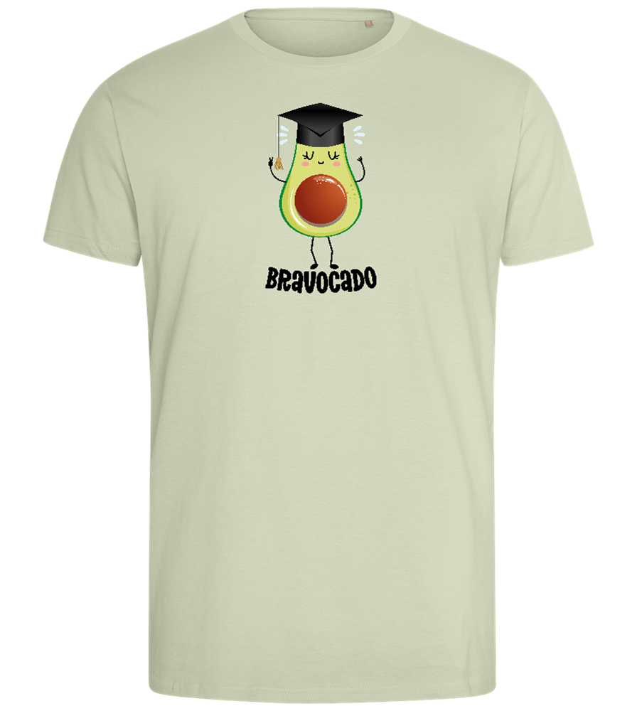 Graduation Bravocado 2 Design - Comfort men's fitted t-shirt_SILESTONE_front