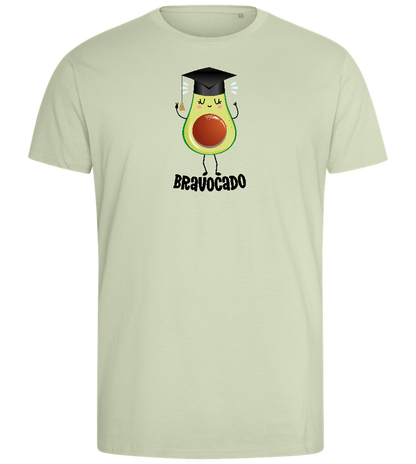 Graduation Bravocado 2 Design - Comfort men's fitted t-shirt_SILESTONE_front