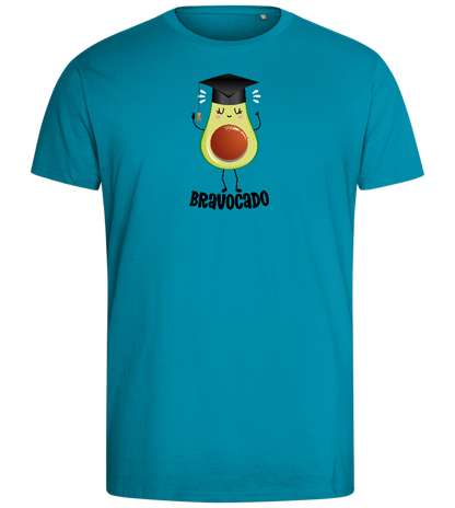 Graduation Bravocado 2 Design - Comfort men's fitted t-shirt_TURQUOISE_front