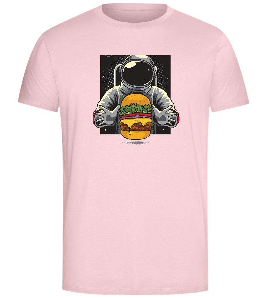 Spaceman Burger Design - Comfort Unisex T-Shirt_CANDY PINK_front