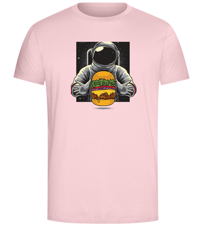 Spaceman Burger Design - Comfort Unisex T-Shirt_CANDY PINK_front