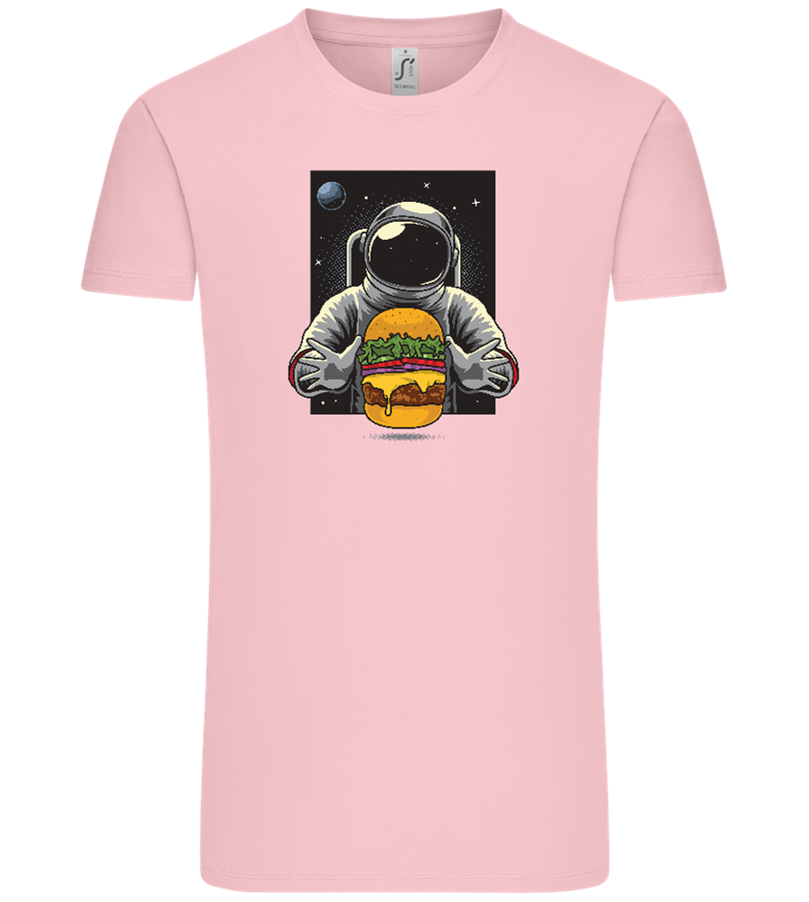 Spaceman Burger Design - Comfort Unisex T-Shirt_CANDY PINK_front