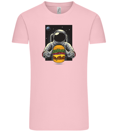 Spaceman Burger Design - Comfort Unisex T-Shirt_CANDY PINK_front