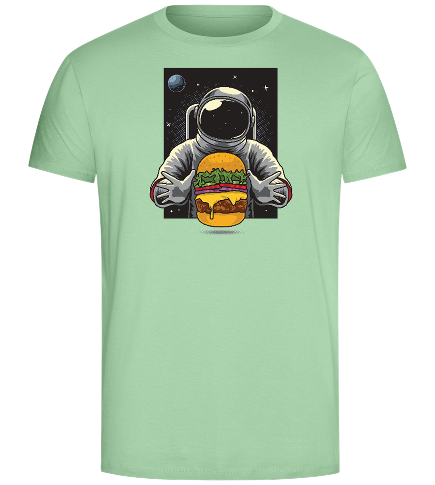 Spaceman Burger Design - Comfort Unisex T-Shirt_ICE GREEN_front