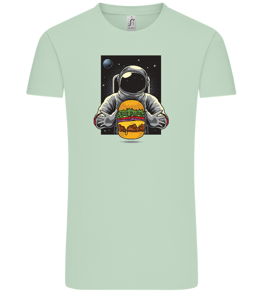 Spaceman Burger Design - Comfort Unisex T-Shirt_ICE GREEN_front