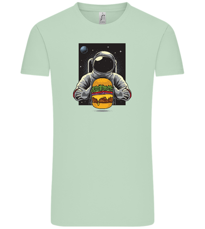 Spaceman Burger Design - Comfort Unisex T-Shirt_ICE GREEN_front