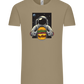 Spaceman Burger Design - Comfort Unisex T-Shirt_KHAKI_front