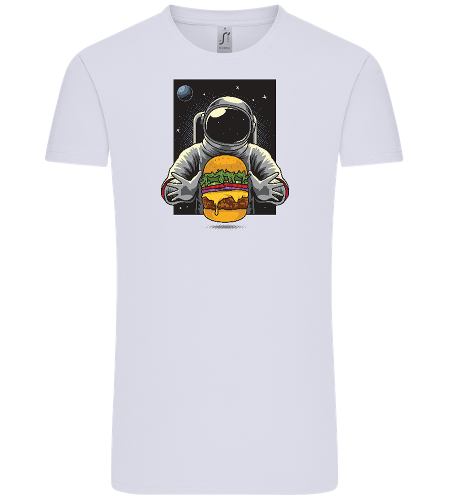 Spaceman Burger Design - Comfort Unisex T-Shirt_LILAK_front