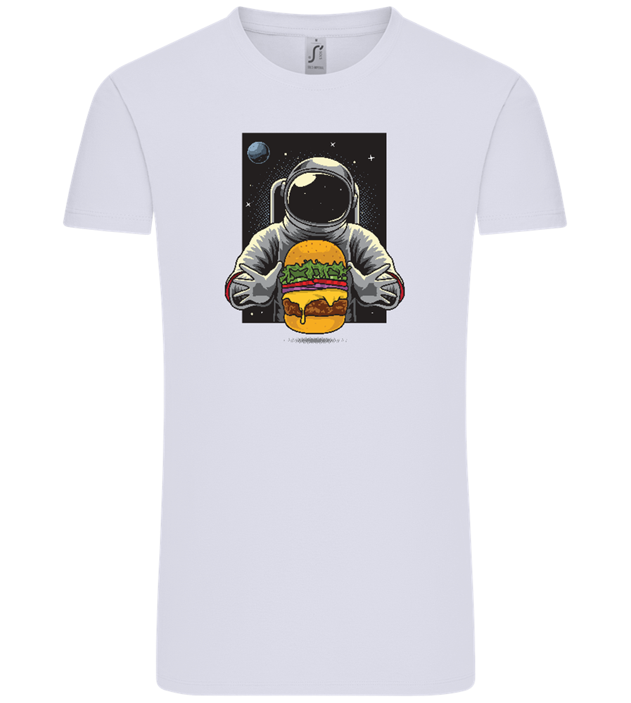 Spaceman Burger Design - Comfort Unisex T-Shirt_LILAK_front