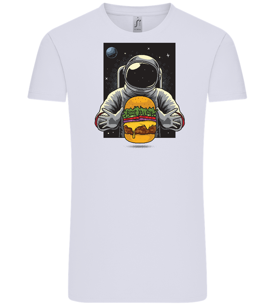 Spaceman Burger Design - Comfort Unisex T-Shirt_LILAK_front