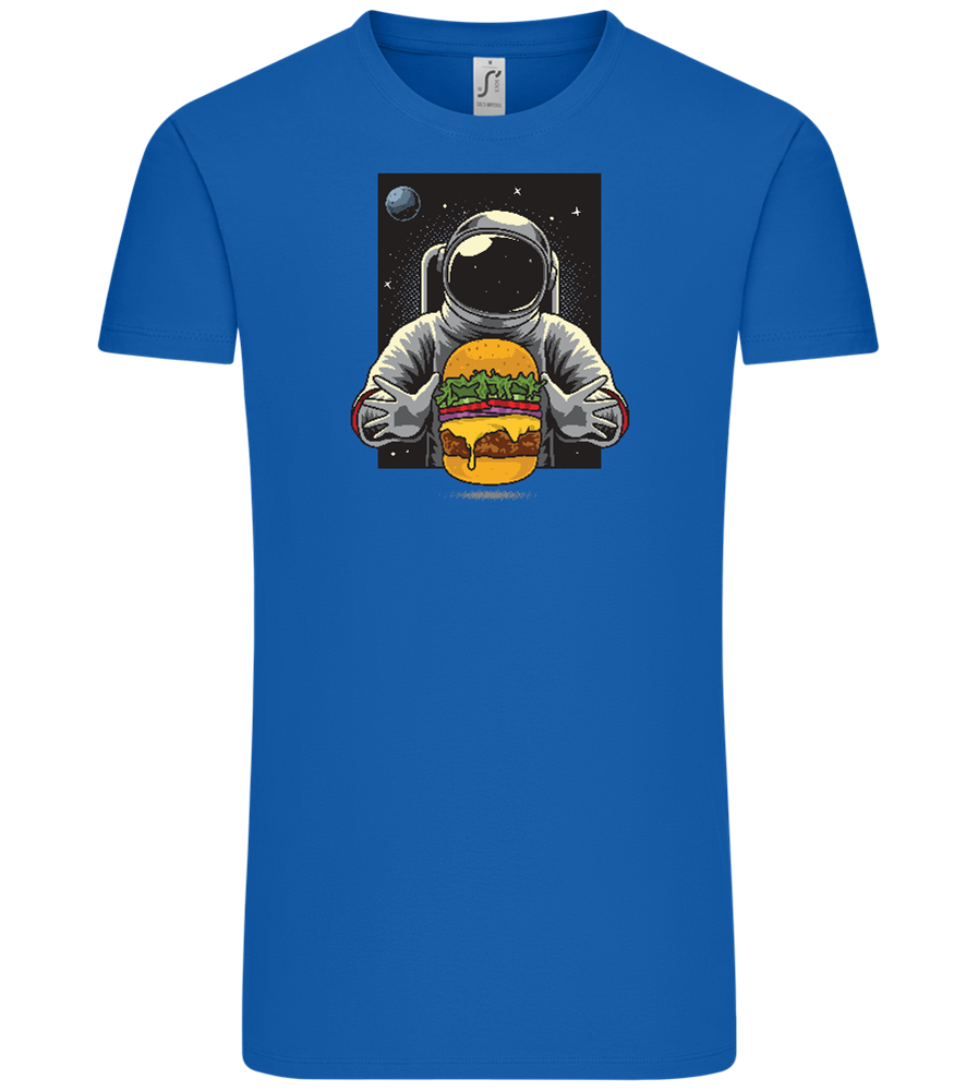 Spaceman Burger Design - Comfort Unisex T-Shirt_ROYAL_front