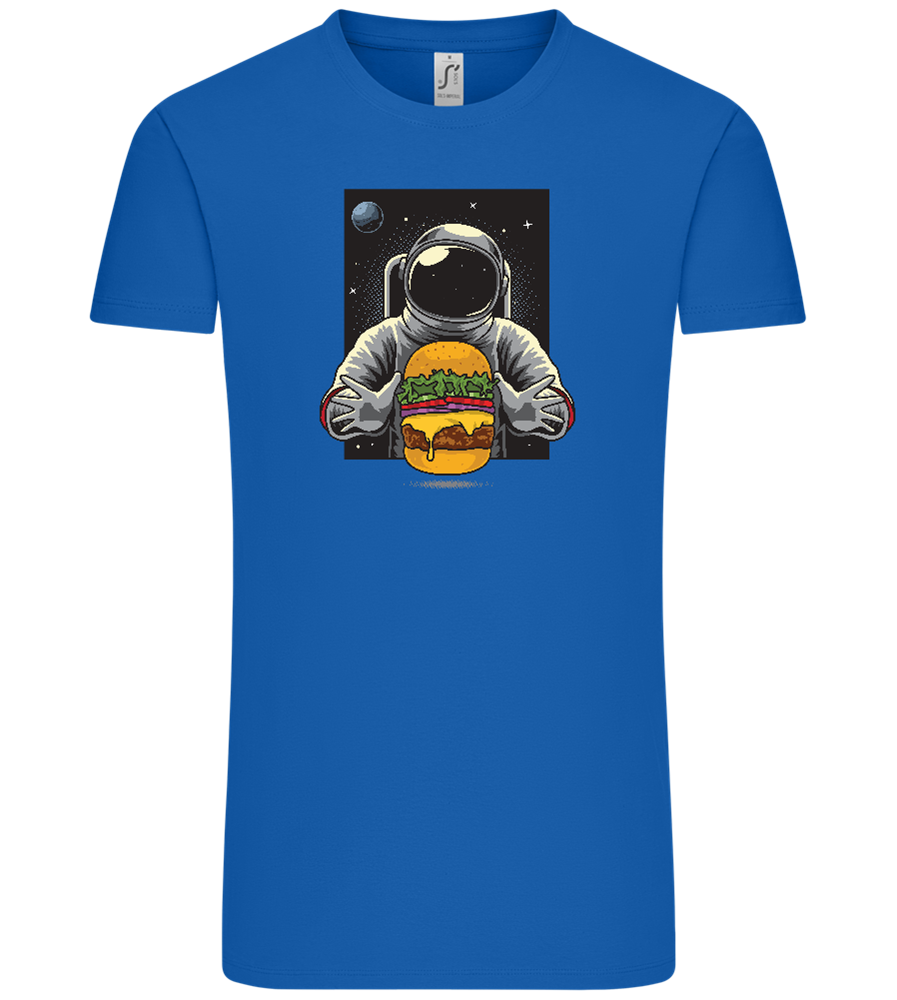 Spaceman Burger Design - Comfort Unisex T-Shirt_ROYAL_front