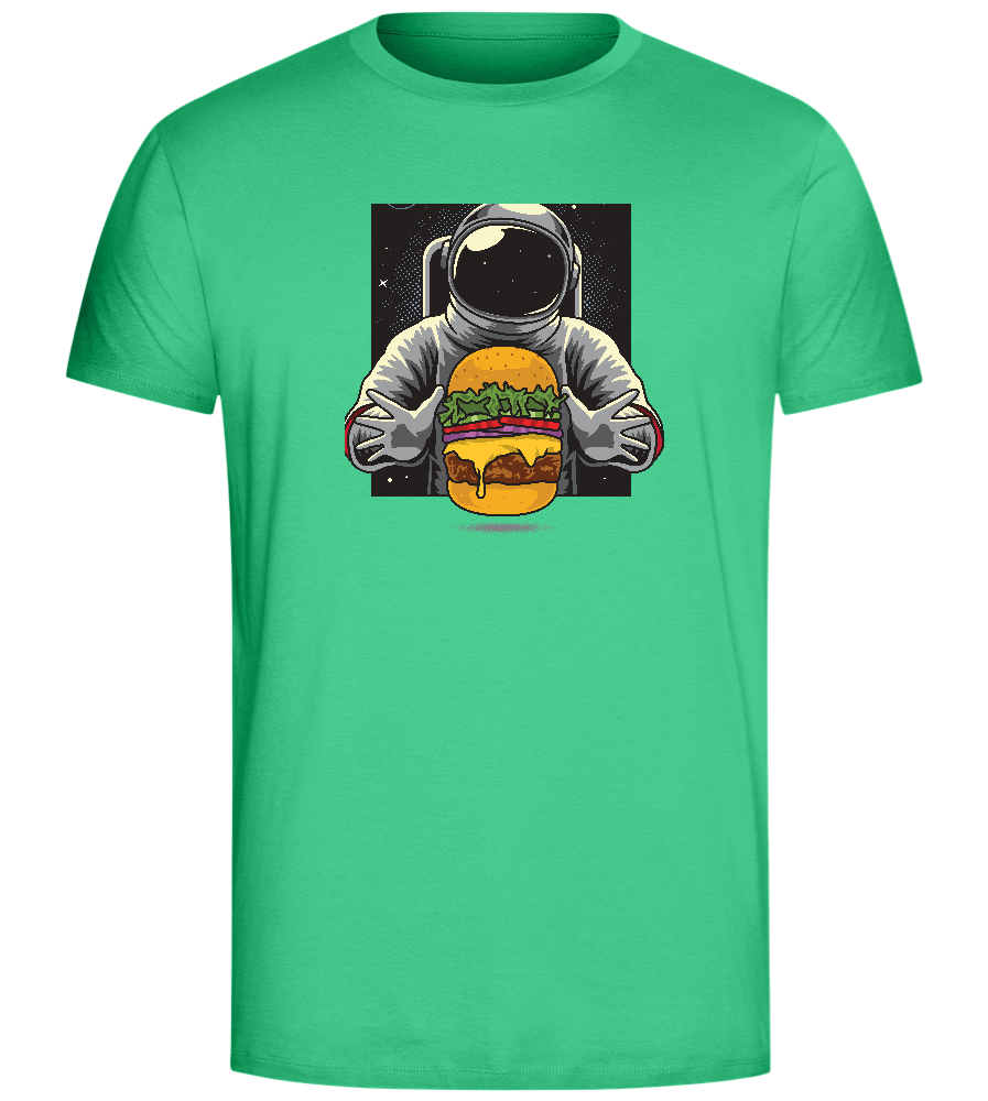 Spaceman Burger Design - Comfort Unisex T-Shirt_SPRING GREEN_front