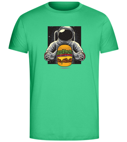 Spaceman Burger Design - Comfort Unisex T-Shirt_SPRING GREEN_front